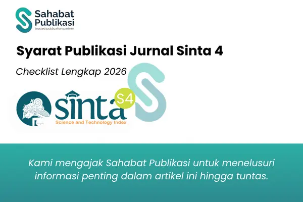 Syarat Publikasi Jurnal Sinta 4